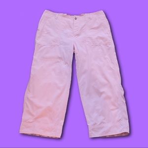 y2k low-rise pink cargo pants